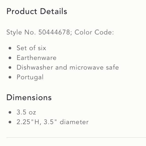 NIB Anthro Mini Lustered Latte Bowls, Set of 6 - Picture 3 of 5